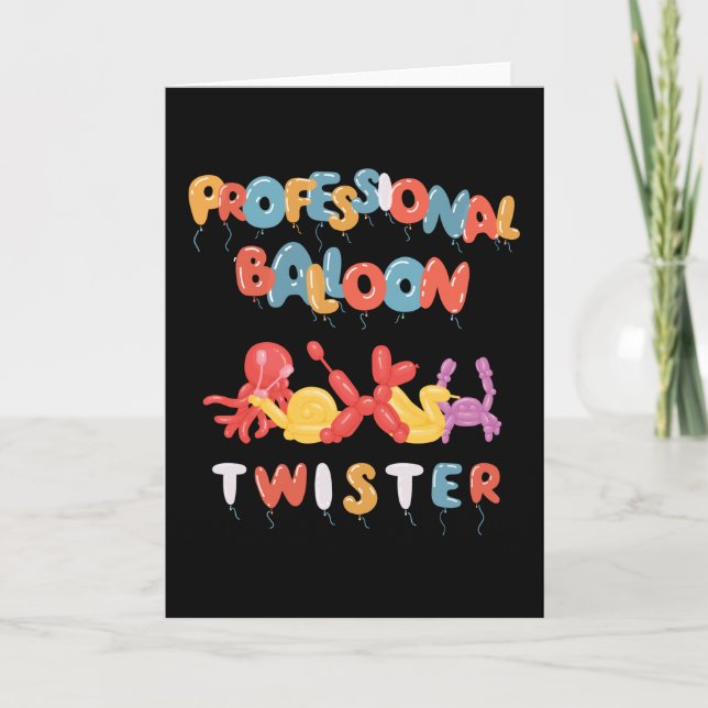 Professional Balloon Twister Balloon Karte (Vorderseite)