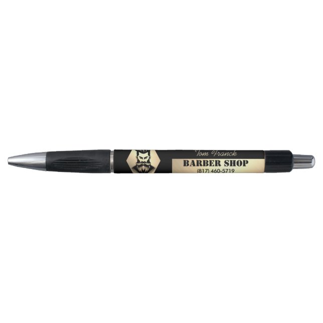 Professional Barber Shop black&Gold Kugelschreiber (Vorderseite)