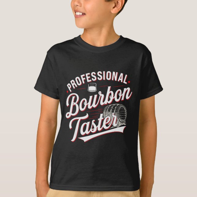 Professional Bourbon Taster Funny Drinking Whiskey T-Shirt (Vorderseite)