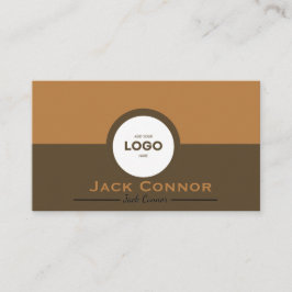 Professional Brown and Ochre Two-Tone Business Car Visitenkarte