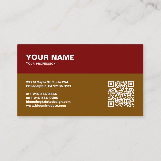 Professional Business Card for Entrepreneur Visitenkarte (Rückseite)