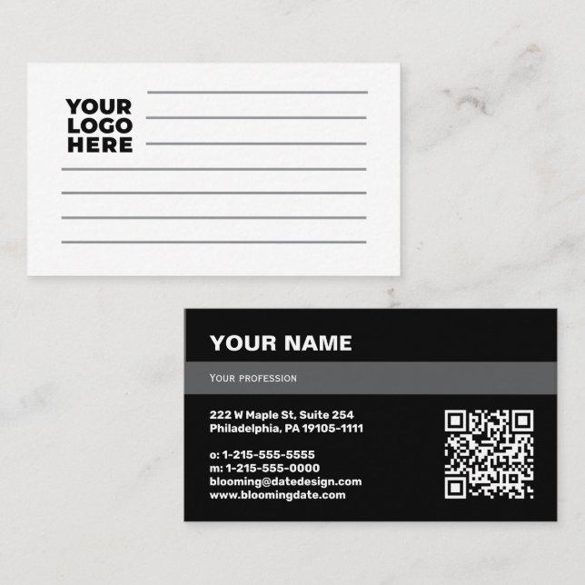 Professional Business Card for Entrepreneur Visitenkarte (Vorne/Hinten)