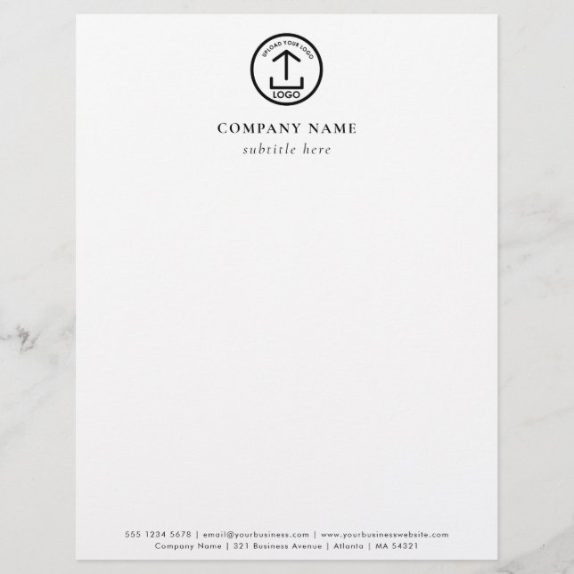 Professional Business Logo Letterhead Template Briefbogen (Vorderseite)