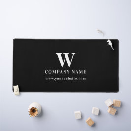 Professional Business Logo Monogram Name Website Schreibtischunterlage