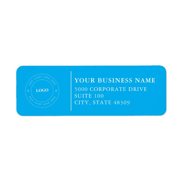  Professional Business Logo  Return Address Label (Vorne)