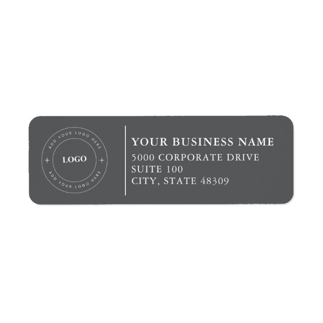  Professional Business Logo  Return Address Label (Vorne)