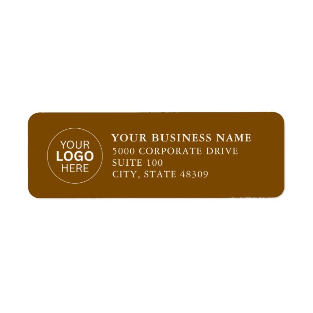  Professional Business Logo  Return Address Label (Vorne)