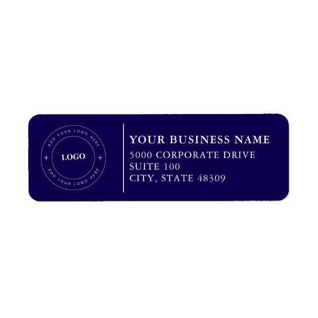  Professional Business Logo  Return Address Label (Vorne)