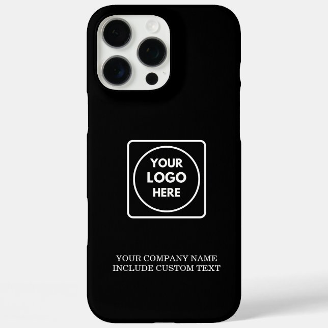 Professional Business Logo Text iphone case (Rückseite)