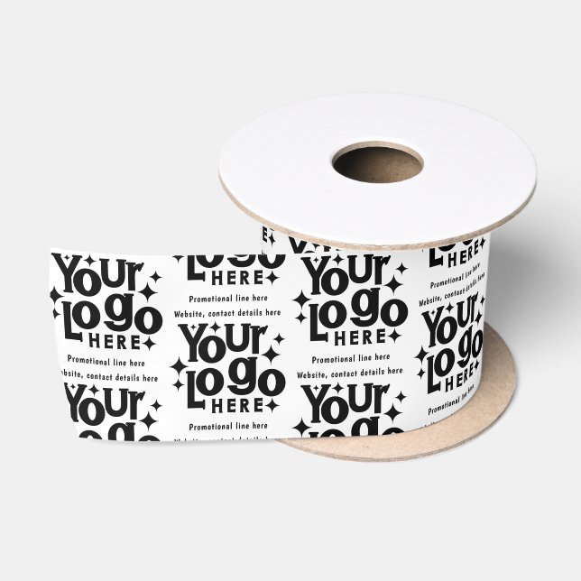 Professional Business Logo Text Promotional Retro Satinband (Spule)