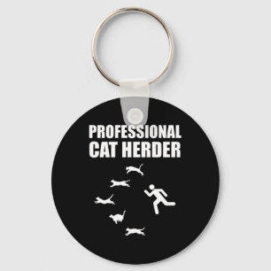 Professional Cat Herder Funny Herding Cats Schlüsselanhänger