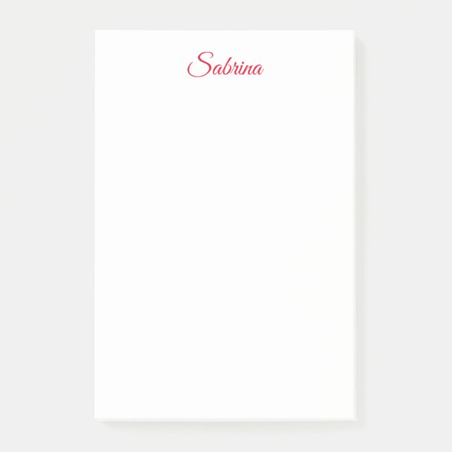 Professional classical handwriting name custom post-it klebezettel (Vorderseite)