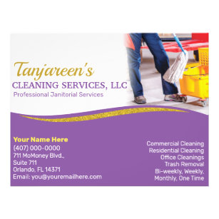 Professional Cleaning/Janitorial Housekeeping A4 Flyer