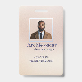 Professional Corporate Executive Photo Business Ausweis