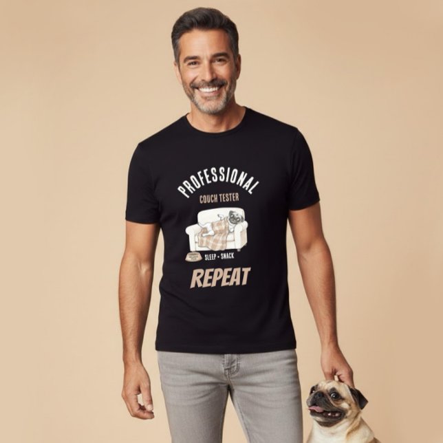 Professional Couch Tester – Cozy Paws Collection T-Shirt (Von Creator hochgeladen)