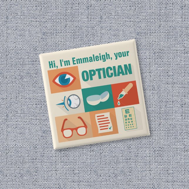 Professional Custom Optician Iconic Design Button (Von Creator hochgeladen)