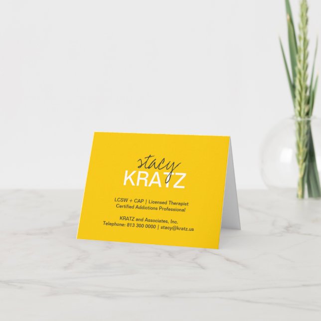 Professional Custom Thank You Card Dankeskarte (Vorderseite)