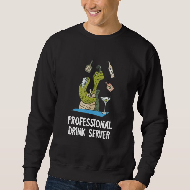 Professional Drink Server Turtle Intoxicologist Ba Sweatshirt (Vorderseite)