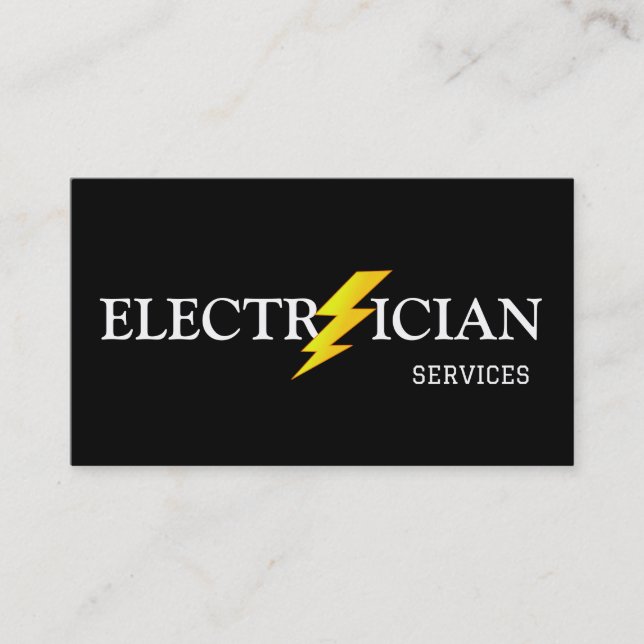 Professional Electrical Contractor - Electrician Visitenkarte (Vorderseite)