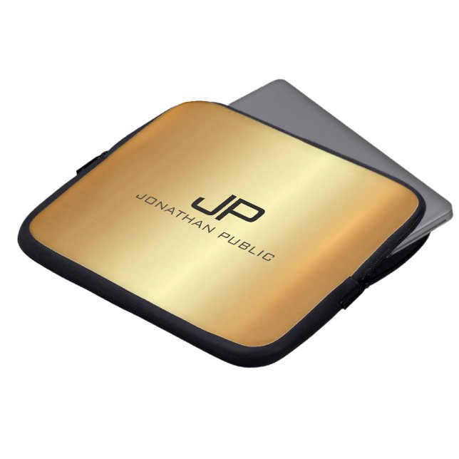 Professional Elegant Modern Luxurious Gold Laptopschutzhülle (Vorne Oben)