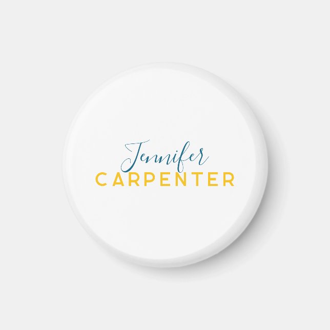 Professional elegant modern minimalist plain magnet (Vorne)