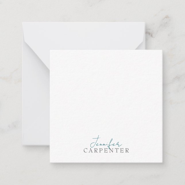 Professional elegant modern minimalist plain mitteilungskarte (Vorderseite)