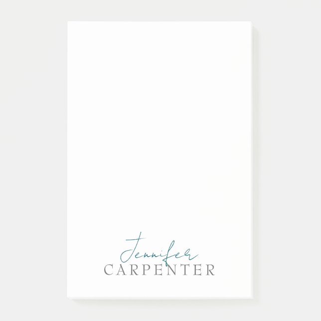 Professional elegant modern minimalist plain post-it klebezettel (Vorderseite)