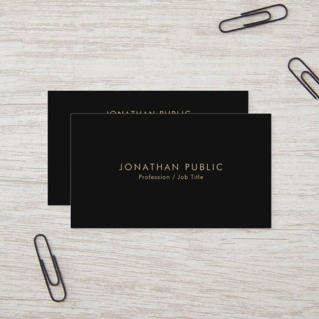Professional Elegant Modern Template Minimalist Visitenkarte (Vorderseite/Rückseite Beispiel)