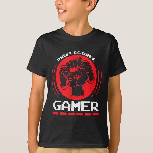 Professional Gamer Funny Gaming Quotes Gift For Pl T-Shirt (Vorderseite)