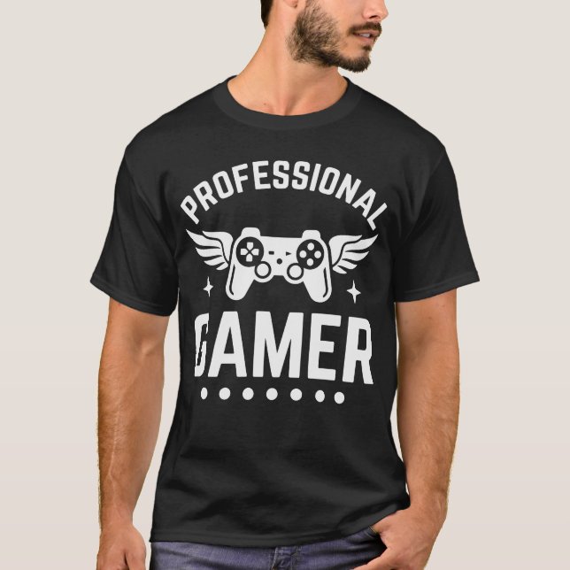Professional Gamer Minimalist T-Shirt - Sleek E-Sp (Vorderseite)
