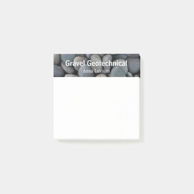 Professional Geologic Consulting Gravel Post-it Klebezettel (Vorderseite)