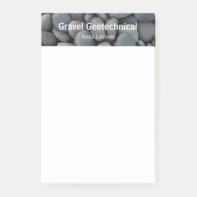 Professional Geologic Consulting Gravel Post-it Klebezettel (Vorderseite)