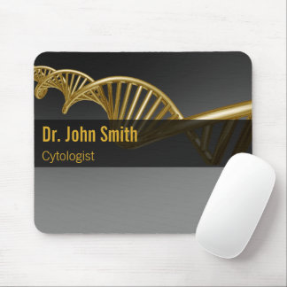 Professional Gold DNA Strand Medical Luxury Mousepad