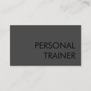 Professional Grey Fitness Carte de visite sportif