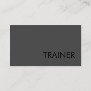 Professional Grey Fitness Carte de visite sportif