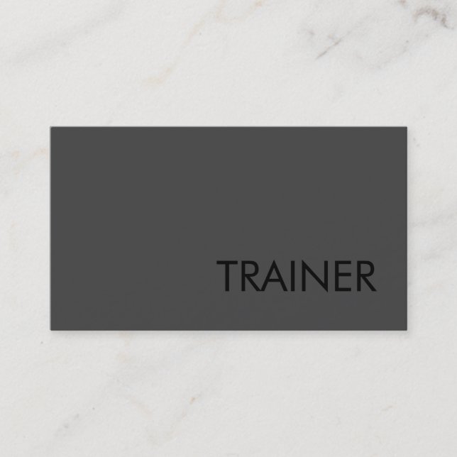 Professional Grey Fitness Carte de visite sportif (Devant)