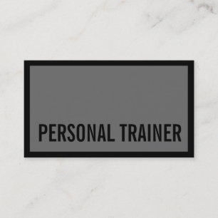 Professional Grey Fitness Carte de visite sportif