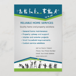 Professional Home Maintenance Flyer Template Einladung
