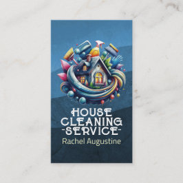 Professional House Cleaning Service Housekeeping Visitenkarte