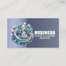 Professional House Cleaning Service Housekeeping Visitenkarte