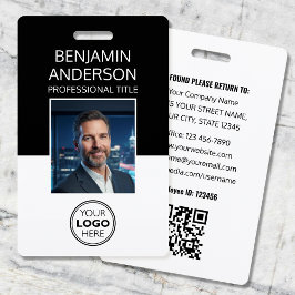 Professional ID Photo Logo Employee Staff Black Ausweis