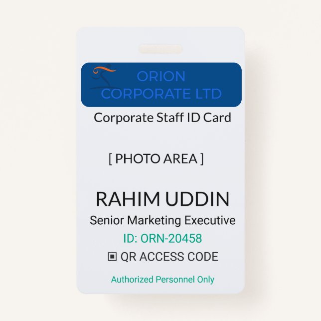 Professional Identification Workplace Badge | Corp (Devant)