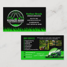 Professional Lawn Care Landscaping Green Black QR