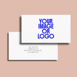 Professional Logo Minimal White Visitenkarte