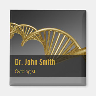 Professional Luxury Gold DNA Strand Medical Magnet