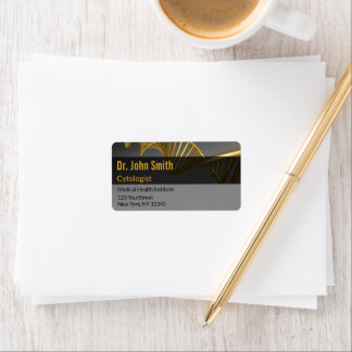 Professional Medical Luxury Gold DNA Address Label Adressaufkleber