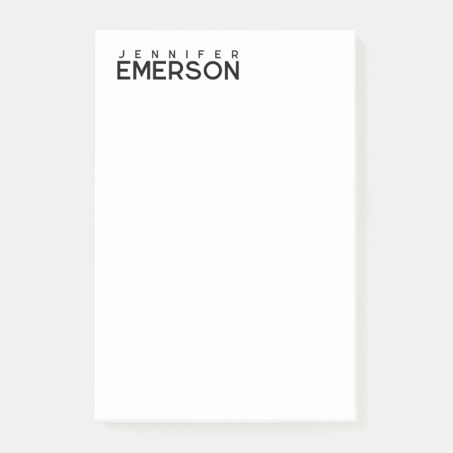 Professional minimalist modern plain  post-it klebezettel (Vorderseite)