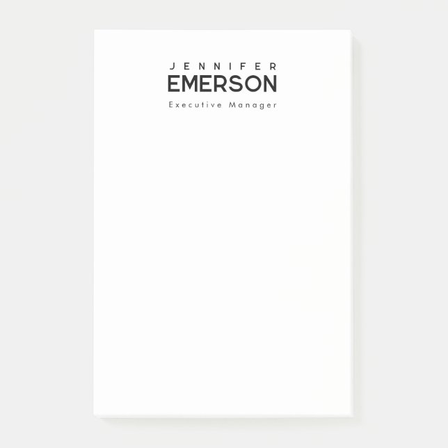 Professional minimalist modern plain  post-it klebezettel (Vorderseite)