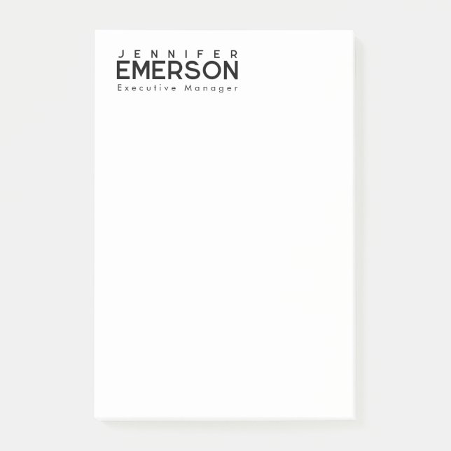 Professional minimalist modern plain  post-it klebezettel (Vorderseite)