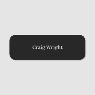Professional Minimalist Plain Classic Personalized Namensschild